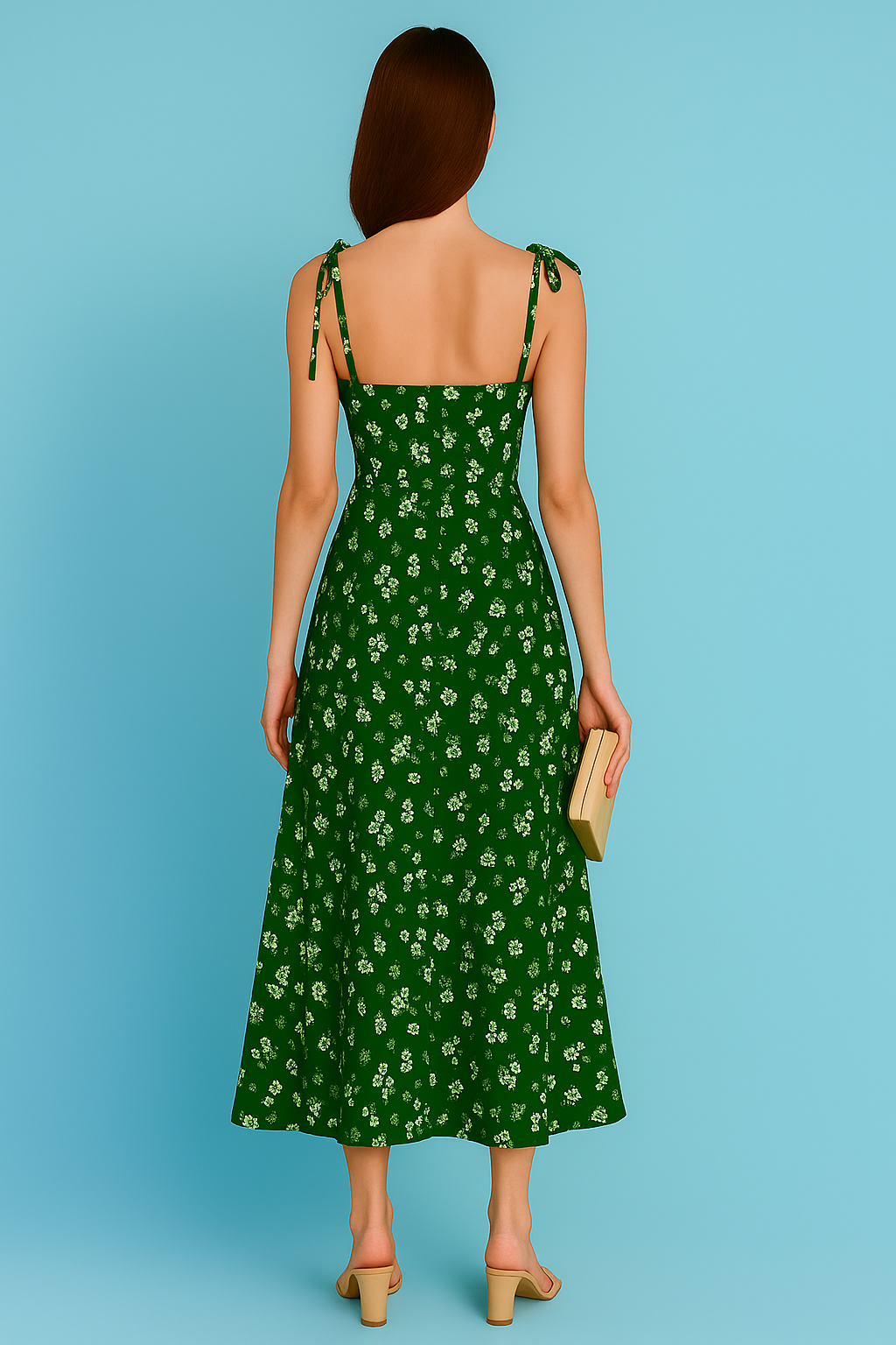 Timelessly Elegant Green Floral Maxi