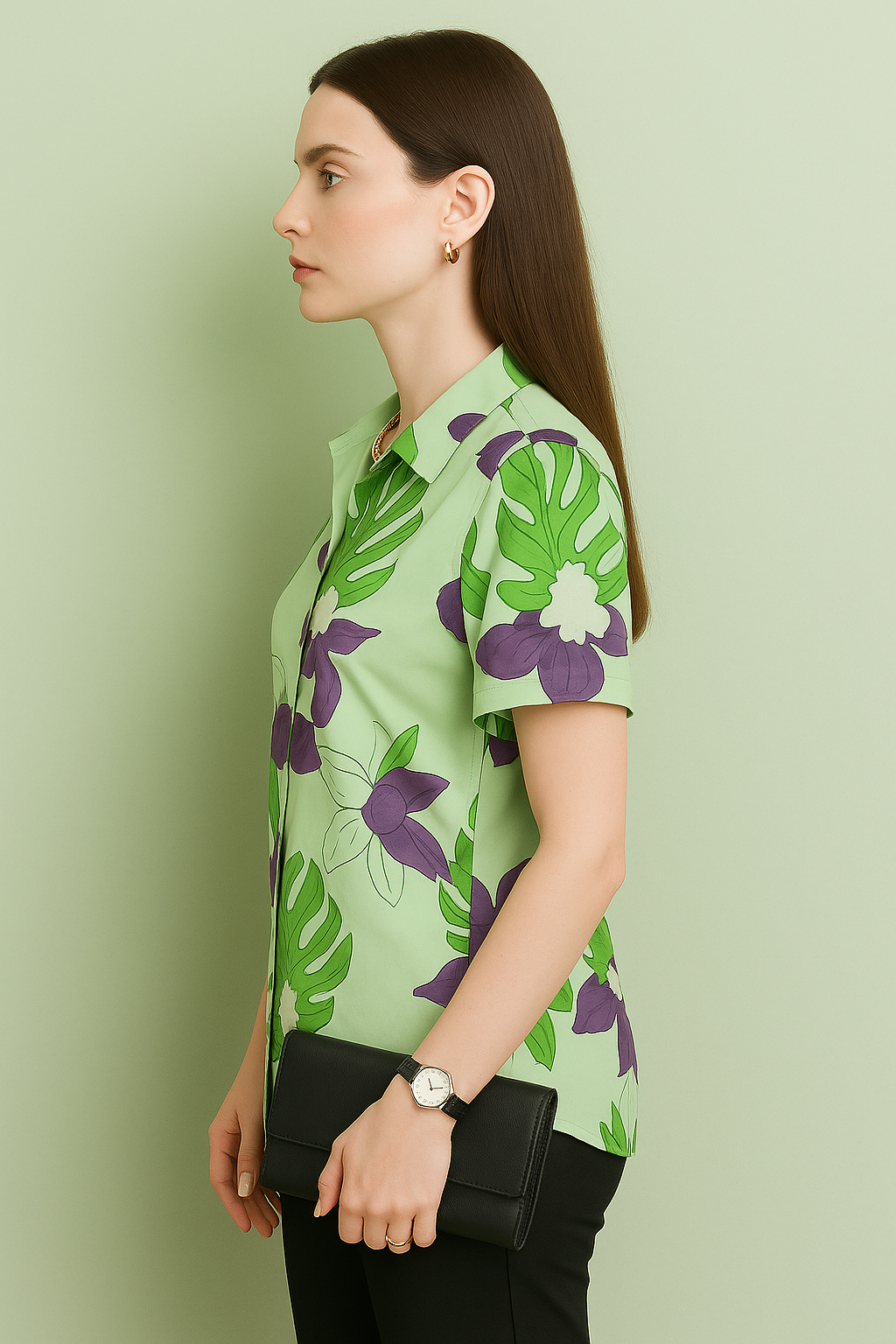 Short-Sleeve Button-Up Shirt