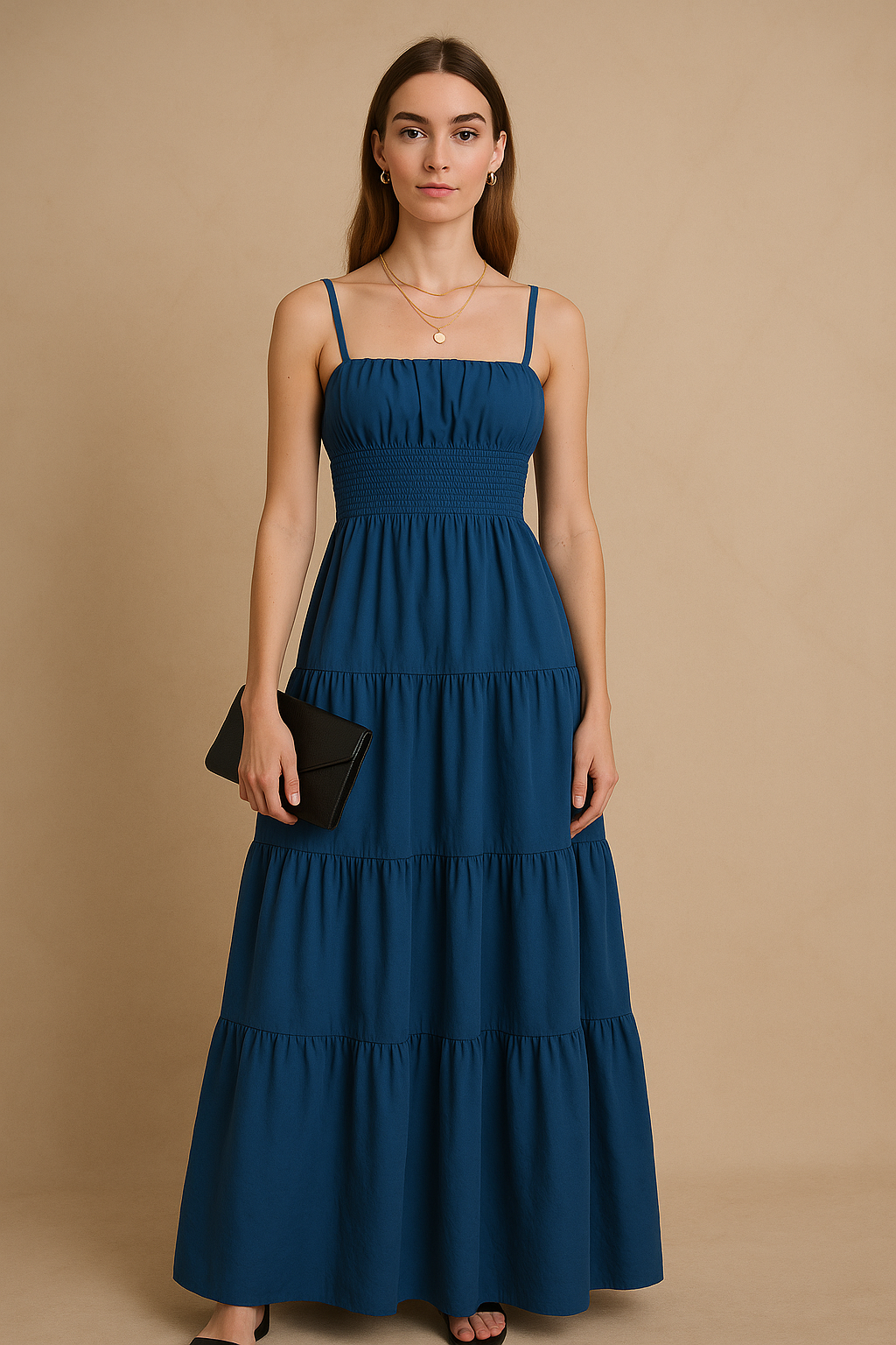 Elegant  Smocked Dress
