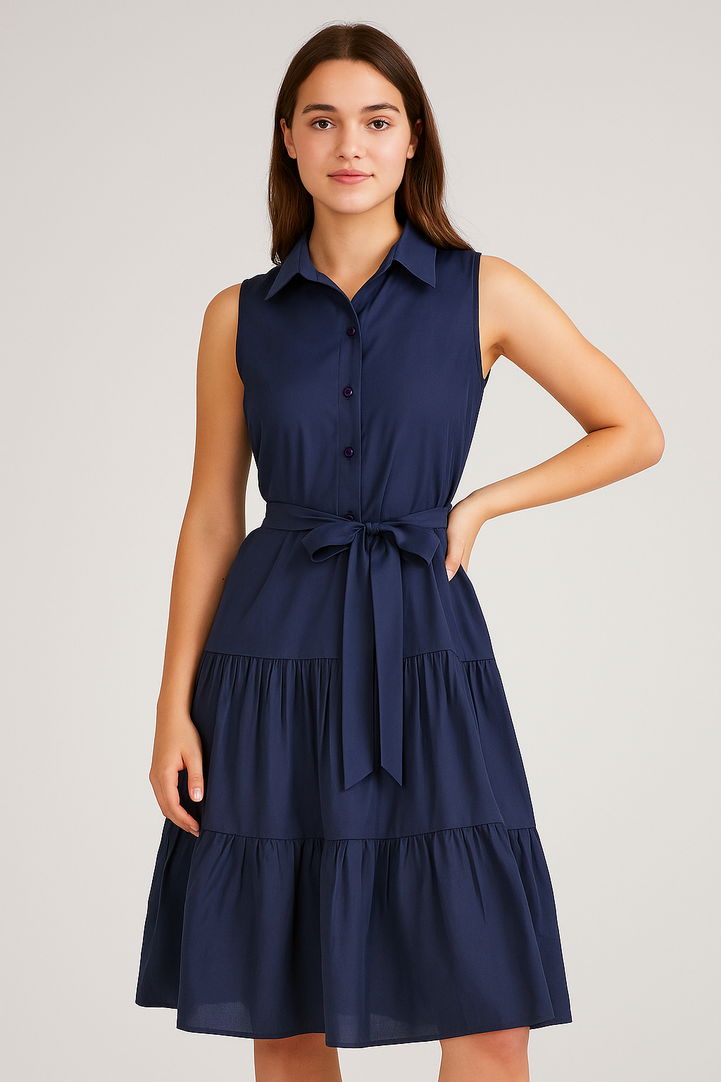 Blue Collared Dress