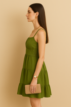 Timeless Gathered Bodice Dress