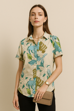 Short-Sleeve Button-Up Shirt