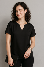Elegant V-Neck Flutter Sleeve Top for Women