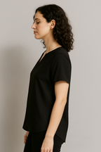 Elegant V-Neck Flutter Sleeve Top for Women