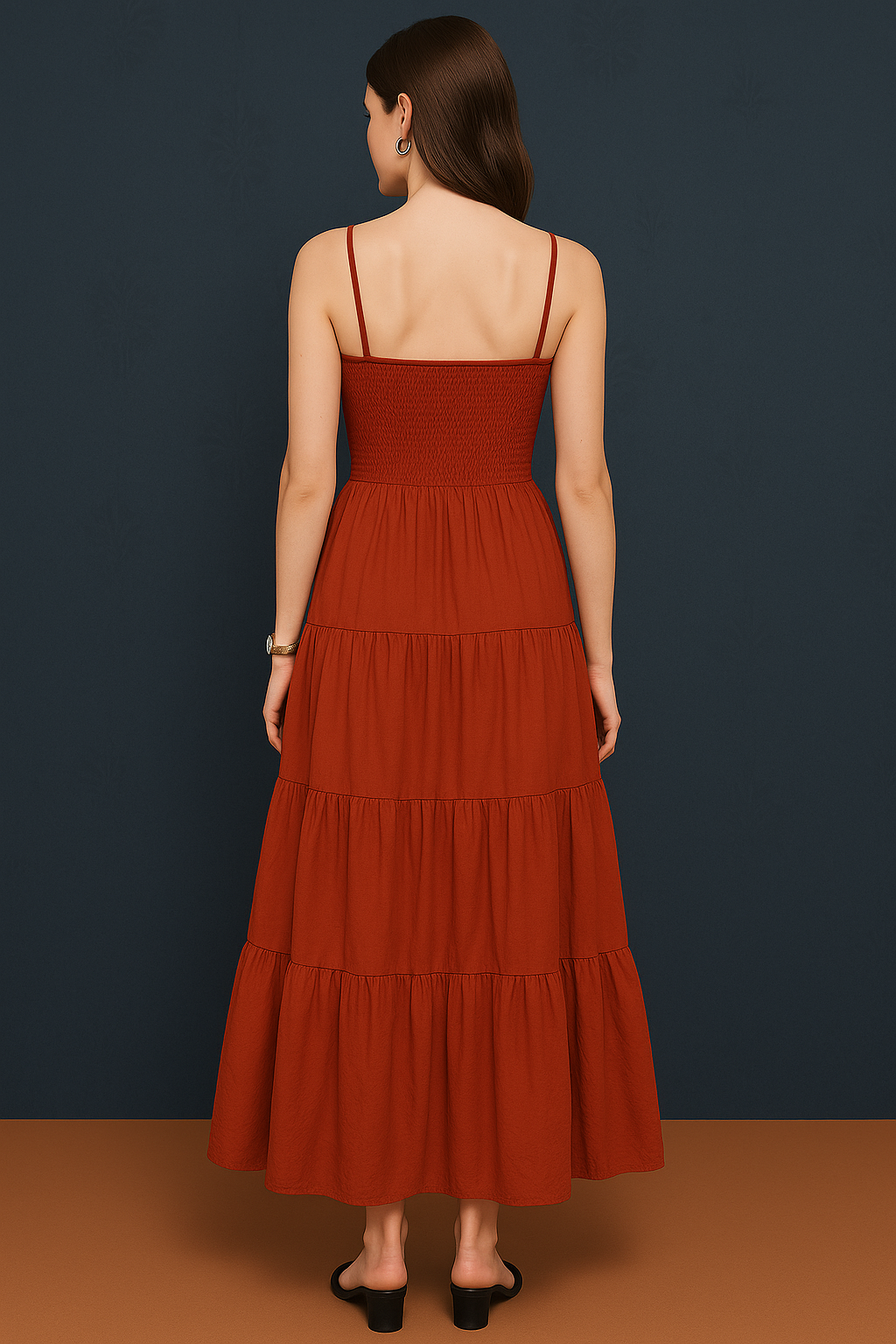 Elegant  Smocked Dress