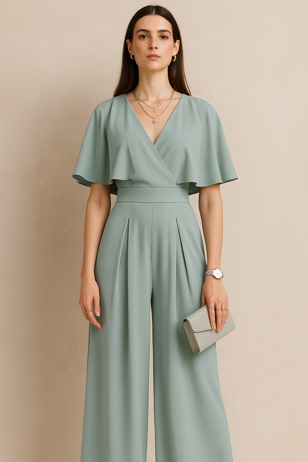 Elegant Wrap Jumpsuit