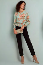 Puff Sleeve Peplum Top