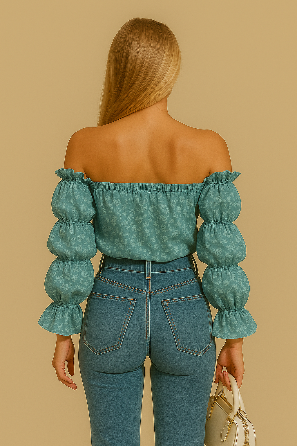 Bohemian Smocked Off-Shoulder Top