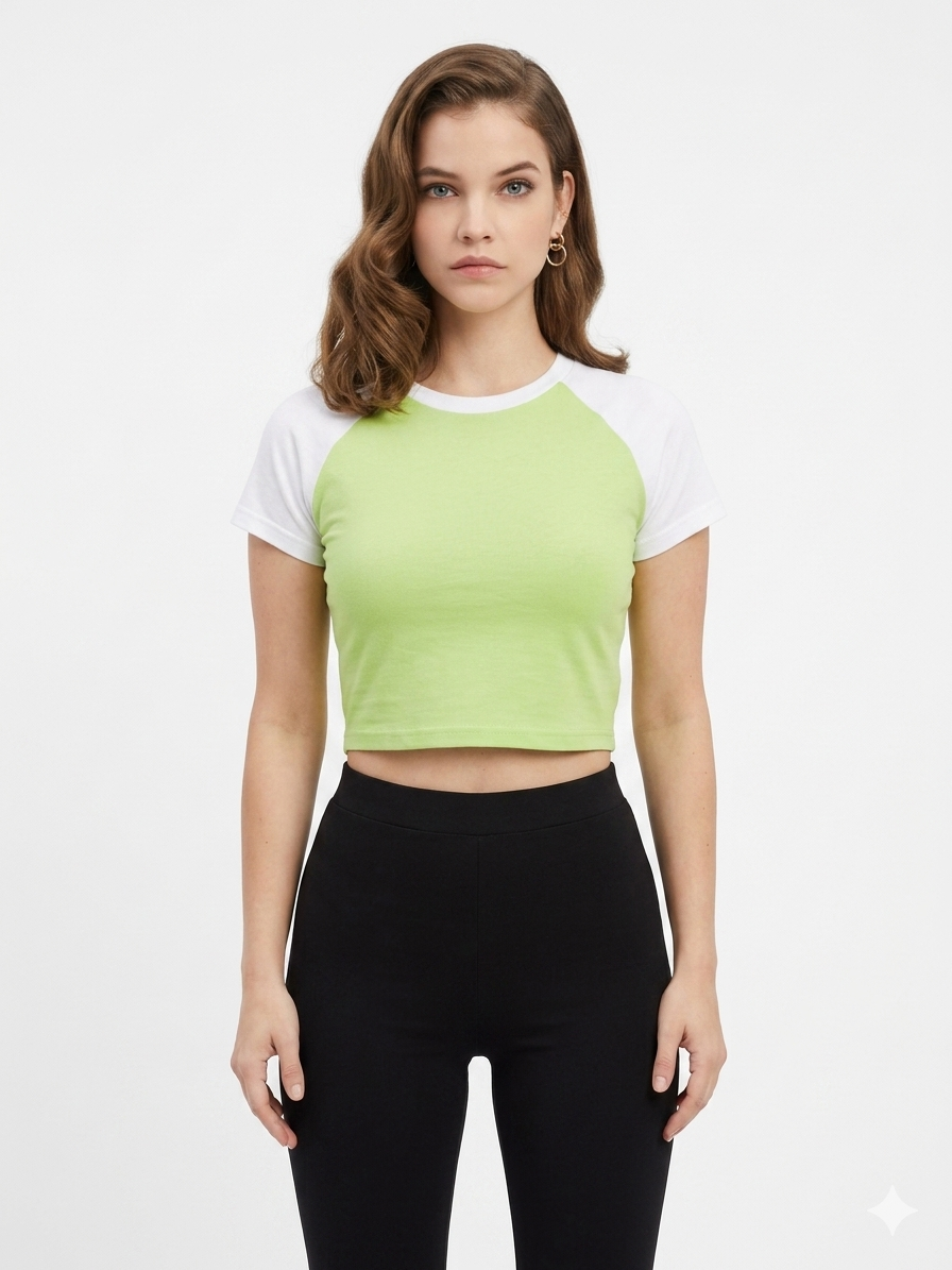 REGLOON SLEEVE CROP TEE