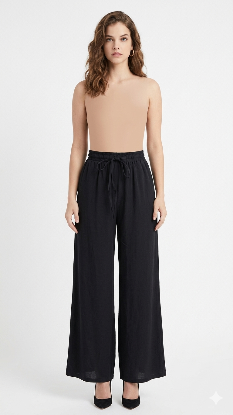 SOLID RIVERA CREPE TROUSER
