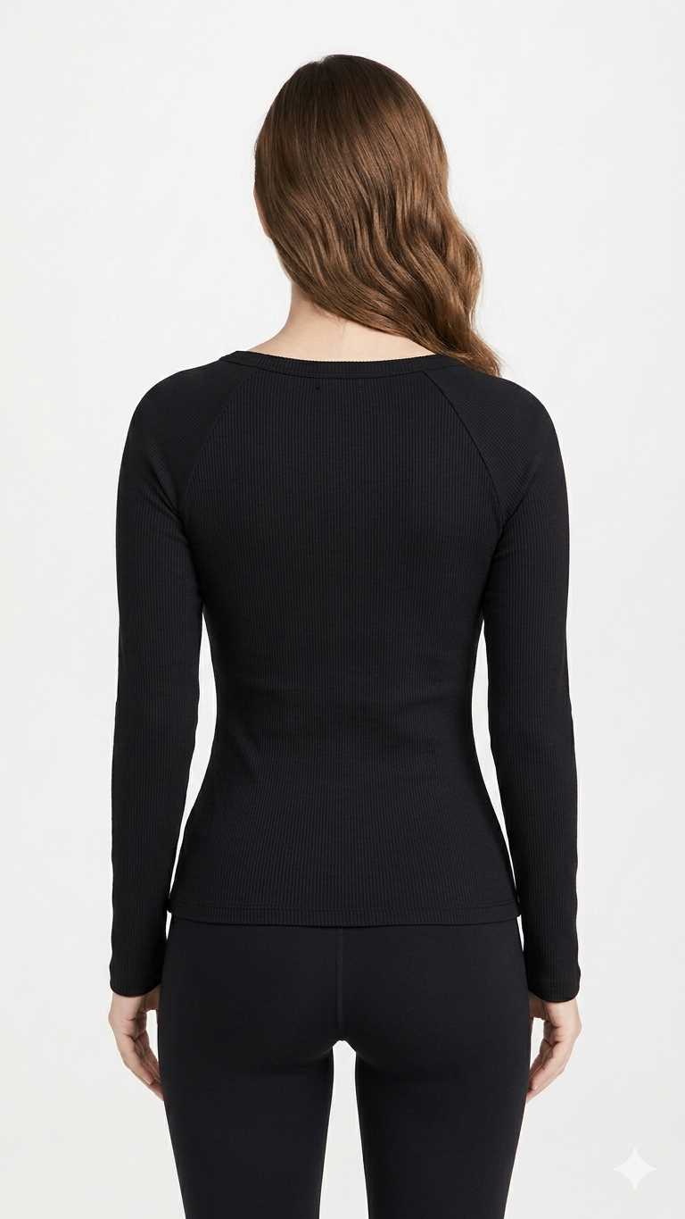 SIDE SLIT RIB TOP