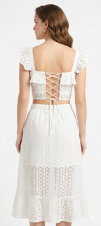 SHIFLI CO ORDS WITH FRILL  PATTRENS