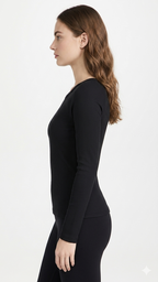SIDE SLIT RIB TOP