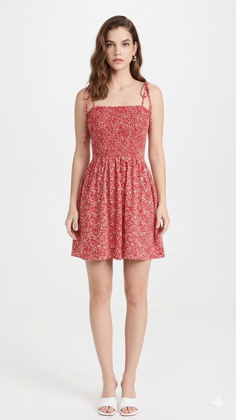 SHOULDER TIE KNOT DRESS