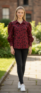 The Renaissance Bloom Puff-Sleeve Shirt