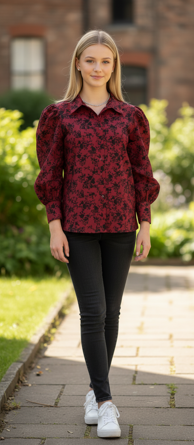 The Renaissance Bloom Puff-Sleeve Shirt
