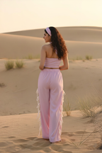 Soft Knit Bow-Tie Co-ord Set with Side Knot Detailing