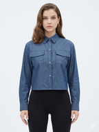 DOUBLE POCKET DENIM SHIRT