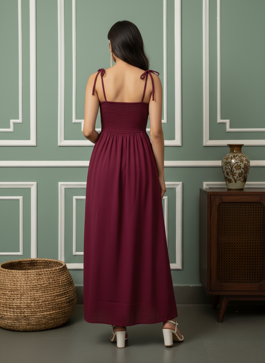 Seraphina Ruched Midi Dress