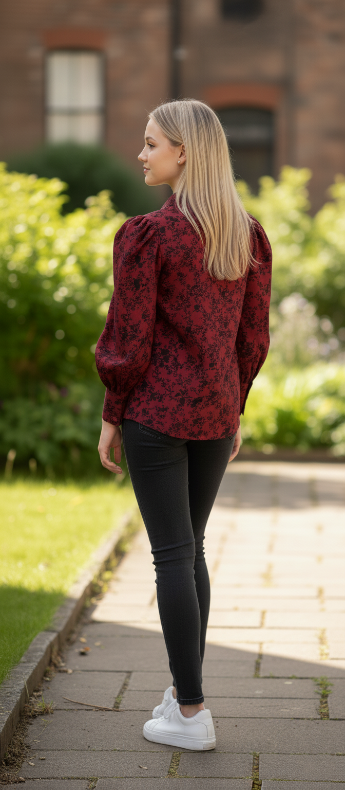 The Renaissance Bloom Puff-Sleeve Shirt