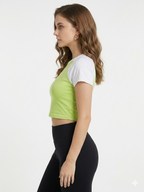 REGLOON SLEEVE CROP TEE