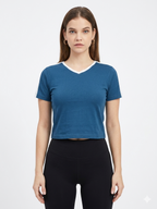 SOLID CROP TEE