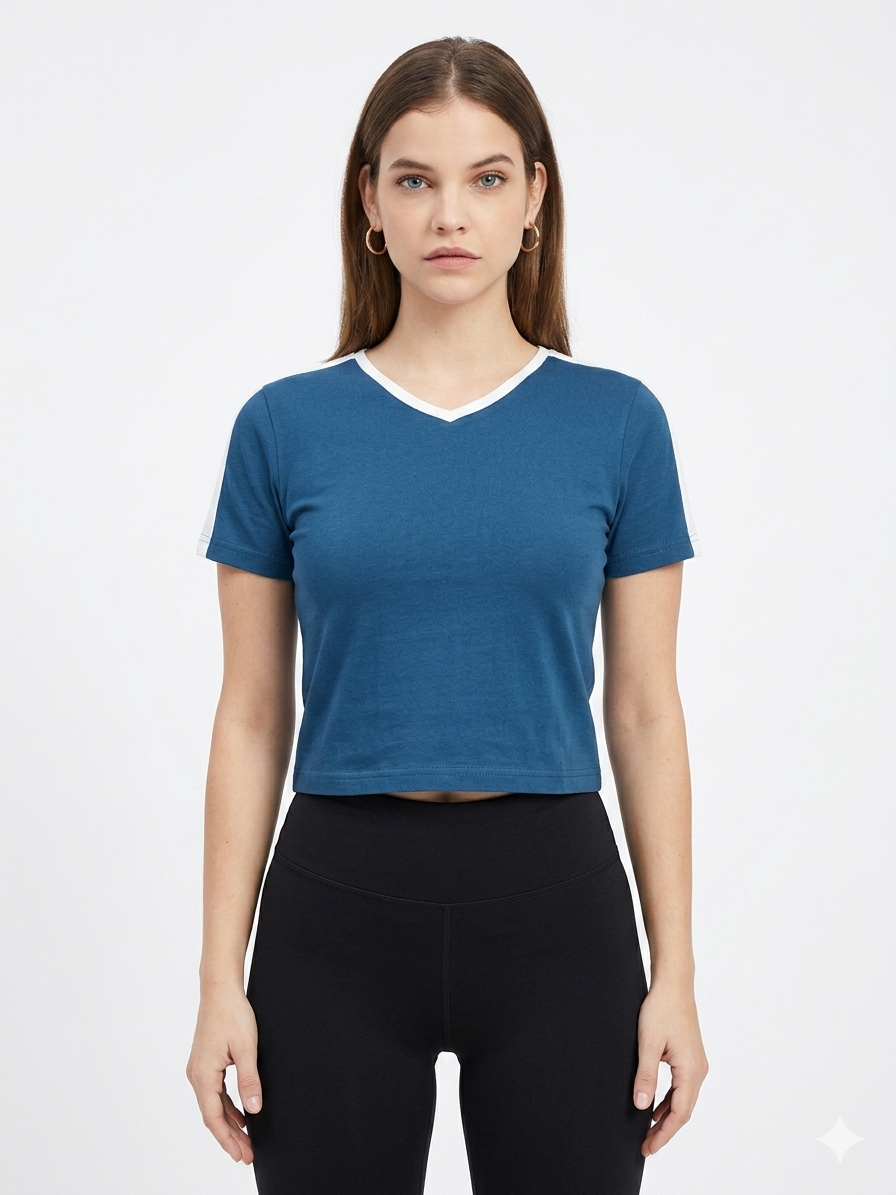 SOLID CROP TEE
