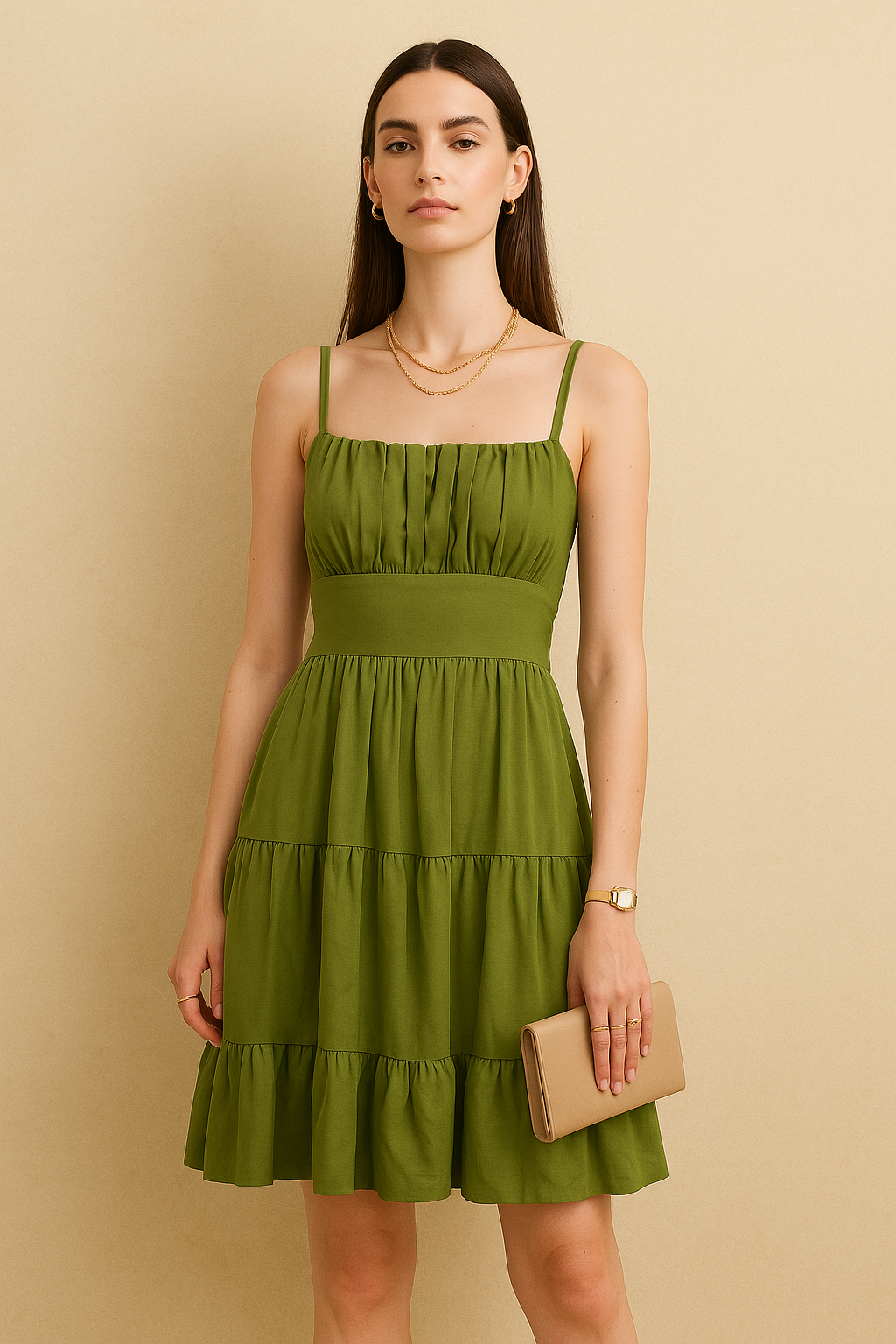 Timeless Gathered Bodice Dress
