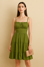Timeless Gathered Bodice Dress