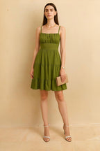 Timeless Gathered Bodice Dress