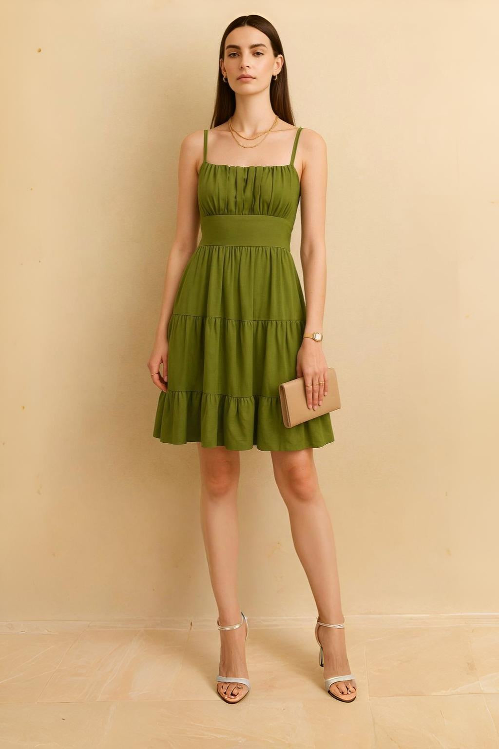 Timeless Gathered Bodice Dress
