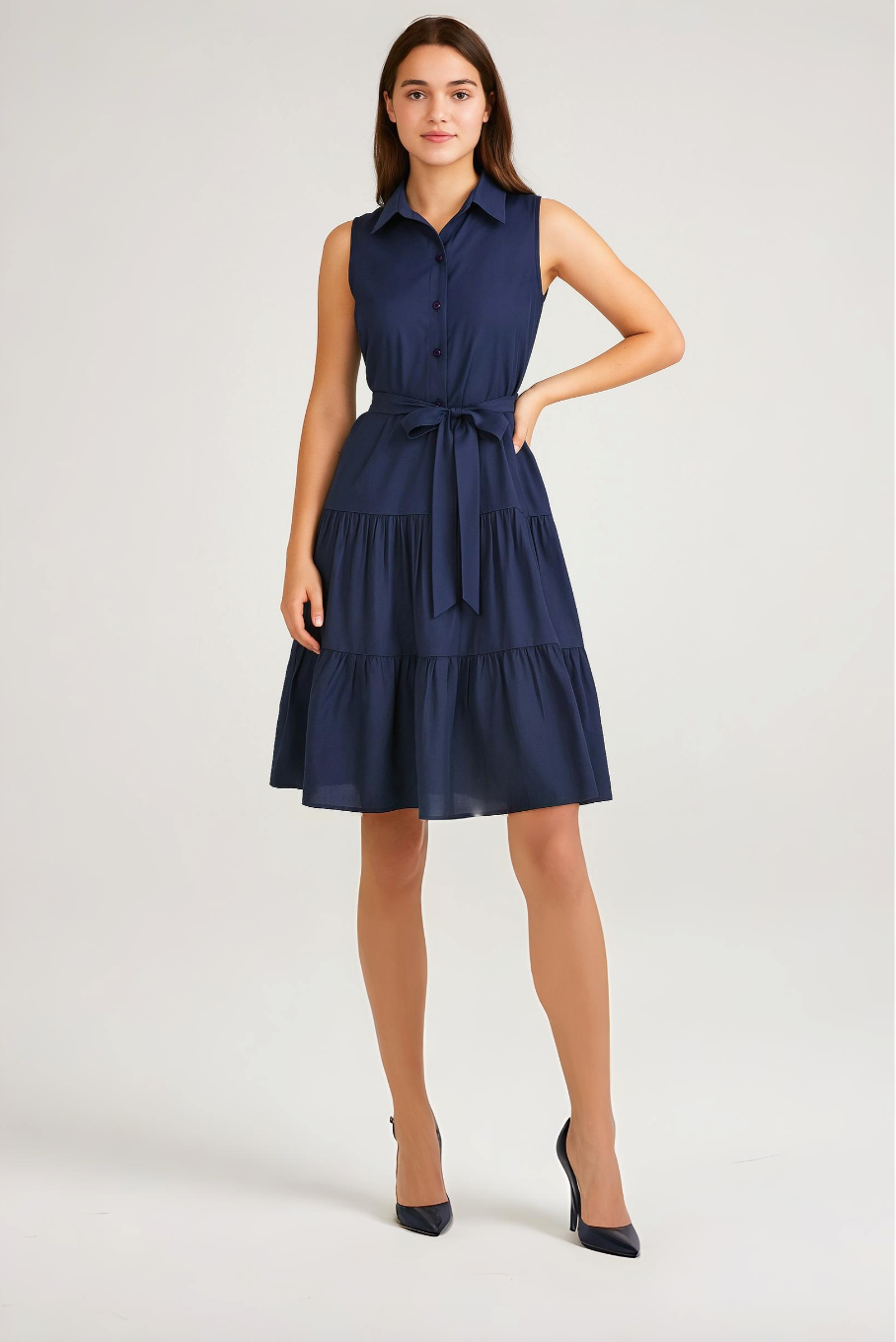 Blue Collared Dress