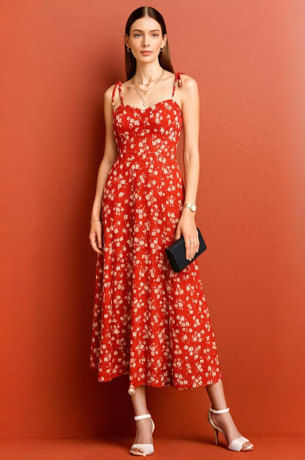 Timelessly Elegant Floral Dress